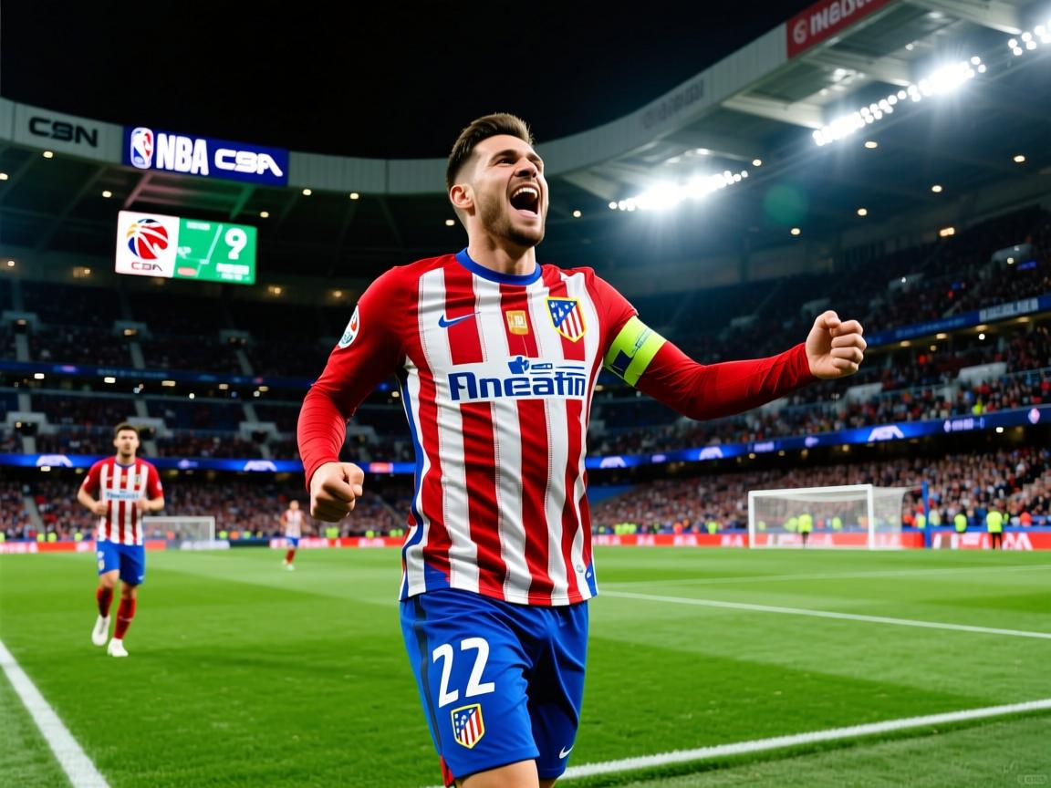 马德里竞技告捷，跻身欧冠八强赛